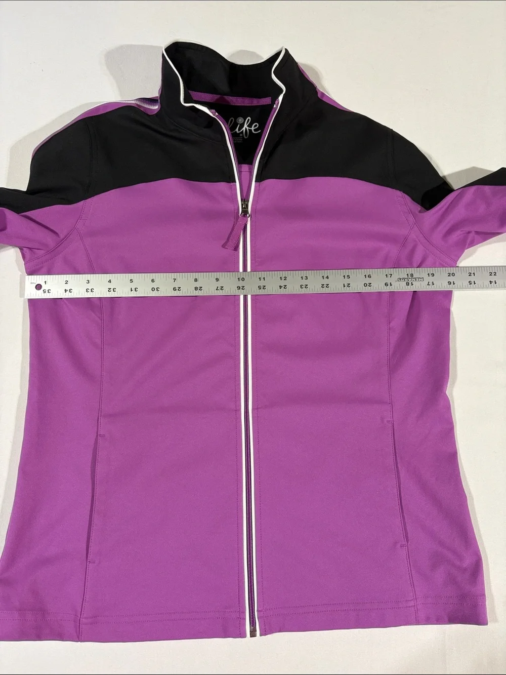 made for life Pink and Black Zip-Front Jacket Medium - Picture 11 of 12